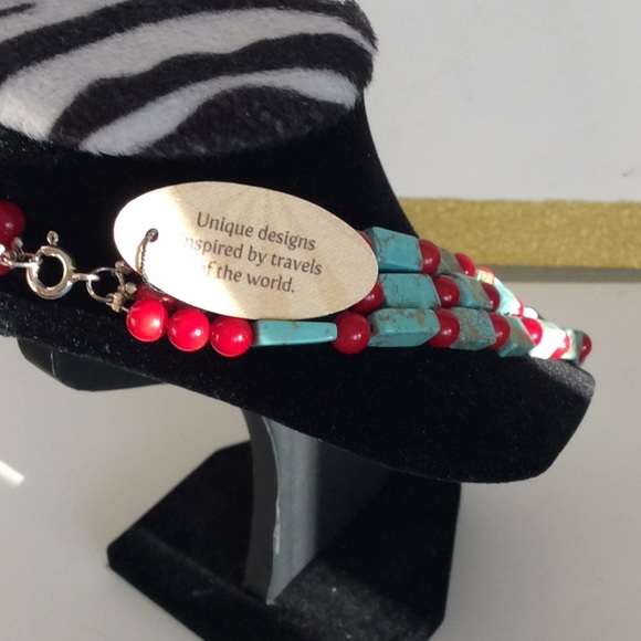 South Sun Sterling Silver Stone Necklace - Picture 4 of 7